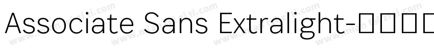 Associate Sans Extralight字体转换